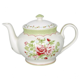 Greengate Theepot round Mary white