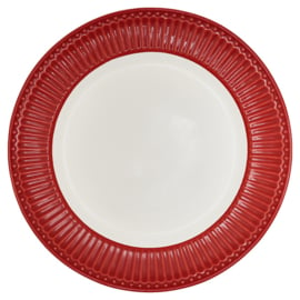 Greengate Ontbijtbord/plate Alice red.