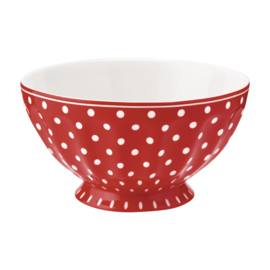 Greengate French bowl xlarge Spot red