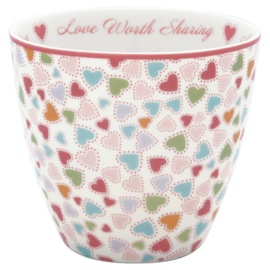Greengate Latte cup/beker Love pastel mix
