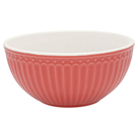 Greengate Cereal bowl Alice coral