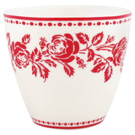 Greengate Latte cup/beker Fleur red.