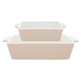 Greengate Oven Dishes Alice creamy fudge rectangular 13 cm x 18,2 cm x 4,5 cm