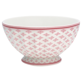 Greengate French bowl xlarge Sasha pale pink