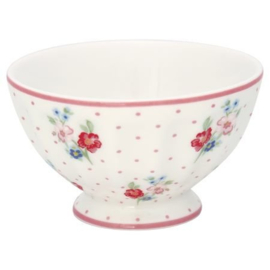 Greengate French bowl medium Eja white.