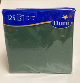 Duni servetten groen 33x33cm