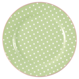 Greengate Ontbijtbord Spot pale green