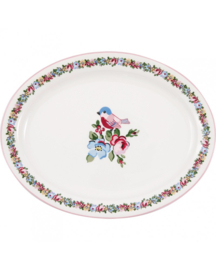 Greengate Oval serving plate Ellie white