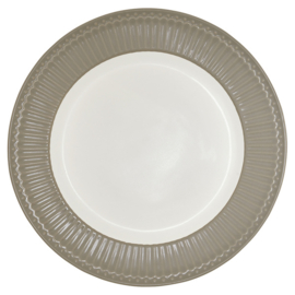 Greengate Ontbijtbord/plate Alice warm grey.