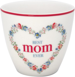 Greengate Latte cup/beker Mom white
