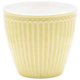 Greengate Latte cup/beker Alice pale yellow.