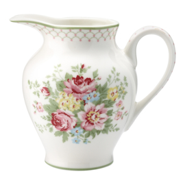 Greengate creamer round Aurelia white