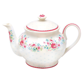 Greengate Theepot rond Tess white