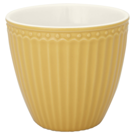 Greengate Latte cup/beker Alice honey mustard.