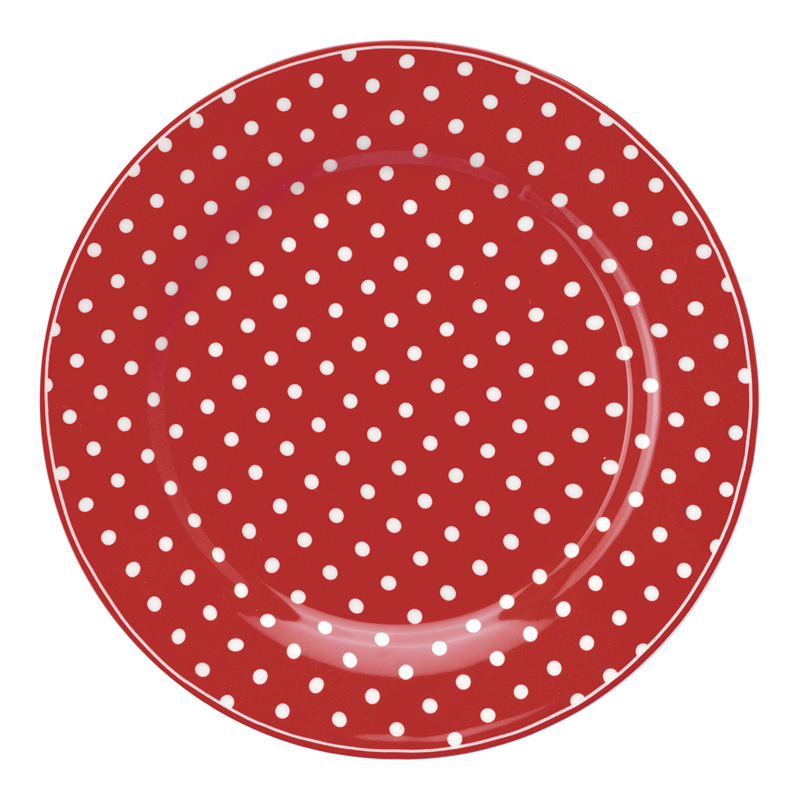 Greengate Ontbijtbord Spot red