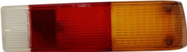 LENS FOR TAIL LIGHT, CLEAR/RED/ORANGE, RIGHT