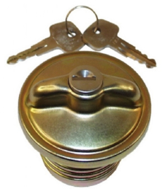 FUEL TANK CAP, LOCKABLE, METAL, WITH KEYS