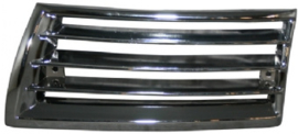 FRONT GRILLE, PLASTIC, LEFT, CHROME