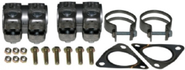 MOUNTING KIT FOR DUMMY CATALYTIC PIPES WITH CLAMPS, GASKETS, NUTS & BOLTS