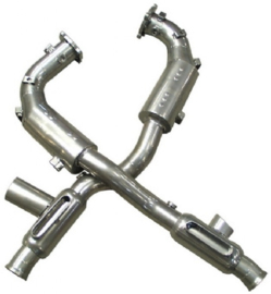 CATALYTIC CONVERTER SET, SPORT, WITH TRIANGLE FLANGE, BISHOFF/GILLET