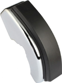 BUMPER HORN, FRONT, CHROME, WITH RUBBER BUFFER, FOR MODELS WITH NARROW TRIM, LEFT