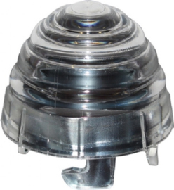 TURN SIGNAL LENS, ROUND, FRONT, CLEAR