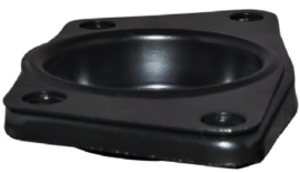 COVER FOR TORSION BAR WITH HOLE, BLACK, ROUND BUSHING