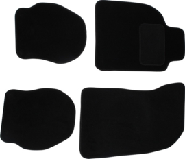 FLOOR MAT SET, 4 PCS., BLACK