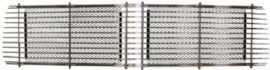 VENTILATION GRILLE FOR ENGINE, SILVER