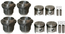 PISTON AND CYLINDER SET, BORE 93.0 MM, STROKE 66.0 MM, UPPER 105 MM, LOWER 100 MM, CLASSIC