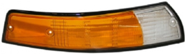 TURN SIGNAL LIGHT LENS, FRONT, EU, BLACK RIM, RIGHT