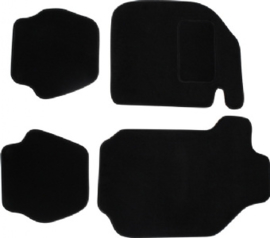 FLOOR MAT SET, 4 PCS., BLACK