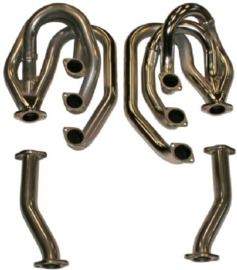 RACING HEADER SET WITHOUT HEATING FUNCTION, WITH PIPES, STAINLESS STEEL