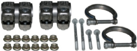 MOUNTING KIT FOR REAR EXHAUST WITH CLAMPS, NUTS & BOLTS