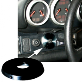IGNITION SWITCH COVER PLATE, ALU, BLACK ANODIZED