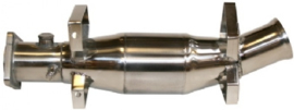 CATALYTIC CONVERTER, SPORT, STAINLESS STEEL, POLISHED