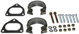 MOUNTING KIT FOR CROSS PIPE SET WITH CLAMPS, GASKETS, NUTS & BOLTS