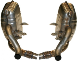 EXHAUST SET, SPORT, REAR, OE STYLE, STAINLESS STEEL