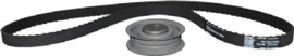 TOOTHED TIMING BELT KIT WITH TENSIONER, T=121, L=1152.5 MM, W=18 MM