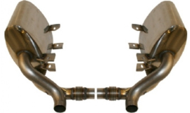 EXHAUST SET, SPORT, REAR, STAINLESS STEEL