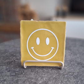 Tegeltje 10x10 | Smiley - diverse kleuren
