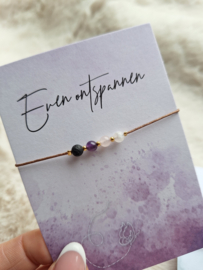 Intentie armband | Even ontspannen