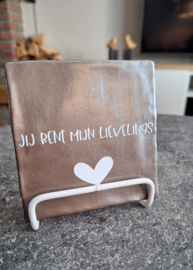 Tegeltje 10x10 | Jij bent mijn lievelings - diverse kleuren