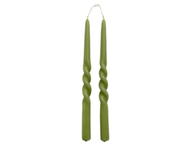 Dinerkaars | twist olive | set van 2