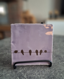 Tegeltje 10x10 | Vogeltjes - diverse kleuren