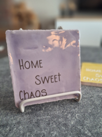 Tegeltje 10x10 | Home Sweet Chaos - diverse kleuren