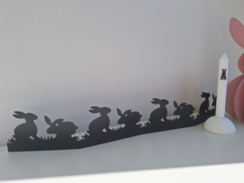 Metalen paas silhouet