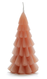 Kerstboom kaars S | Terra roze