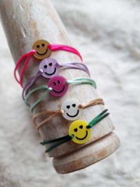 Armband | Smiley Geel/Groen