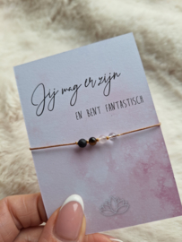 Intentie armband | Jij mag er zijn en bent fantastisch
